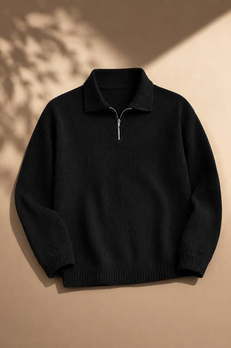 Structured Double-Breasted Wool Overcoat