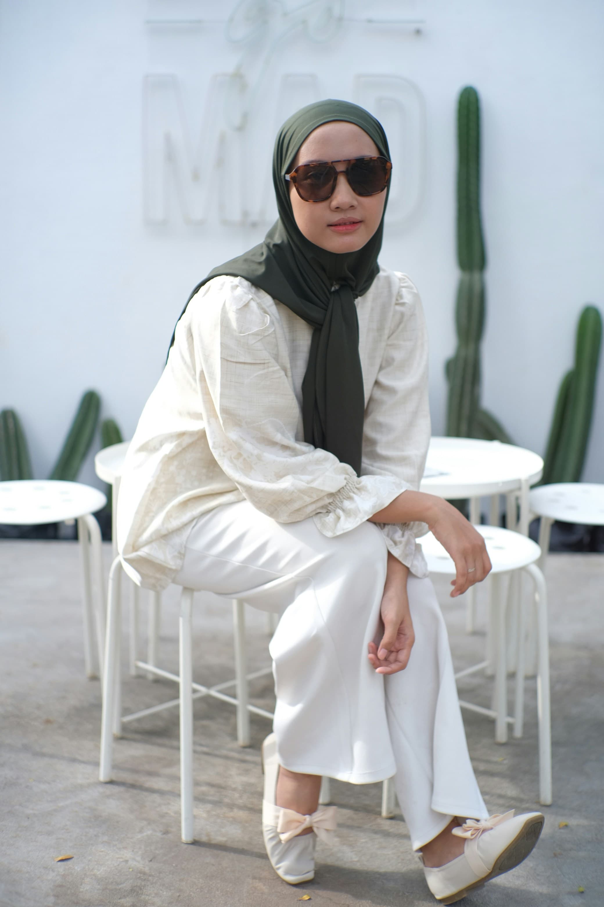 Fluted A-Line Modest Maxi Skirt